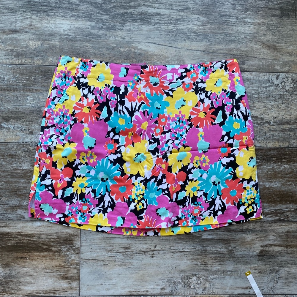 Pink floral lady Hagen golf skirt skort 16